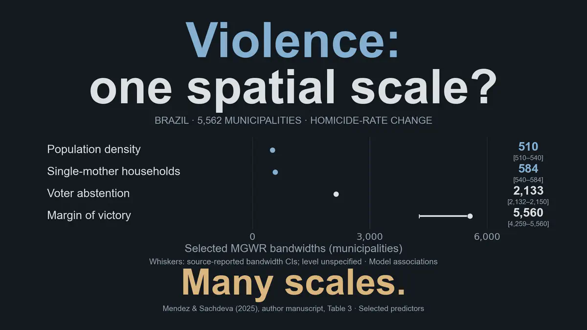 Sobre la geografía política y socioeconómica de la violencia: heterogeneidad espacial y efectos de escala en Brasil