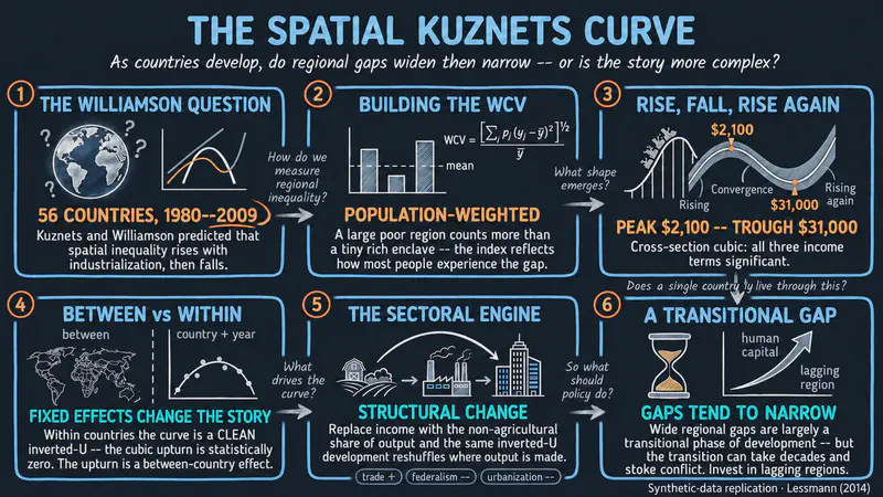Desigualdad espacial y la curva de Kuznets: estimaciones paramétricas y semiparamétricas en R