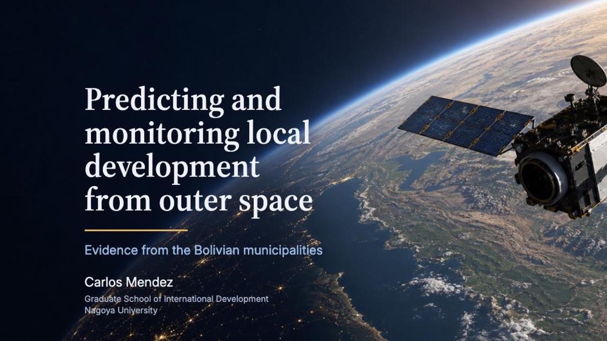 Predecir y monitorizar el desarrollo local desde el espacio