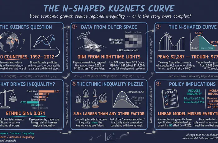 Regional Inequality and the Kuznets Curve: Panel Fixed Effects in Python