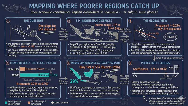 Multiscale Geographically Weighted Regression: Spatially Varying Economic Convergence in Indonesia