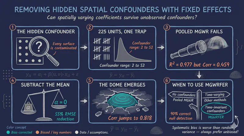 MGWRFER: Causal Spatially Varying Coefficients via Panel Fixed Effects