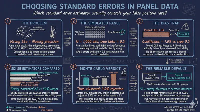 Standard Errors in Panel Data: A Beginner's Guide in Python