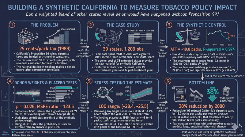 The Synthetic Control Method in Stata: Did California's Tobacco Tax Cut Smoking?
