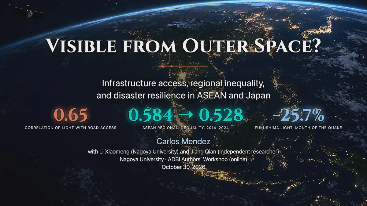Visible from Outer Space? Infrastructure, Regional Inequality, and Disaster Resilience