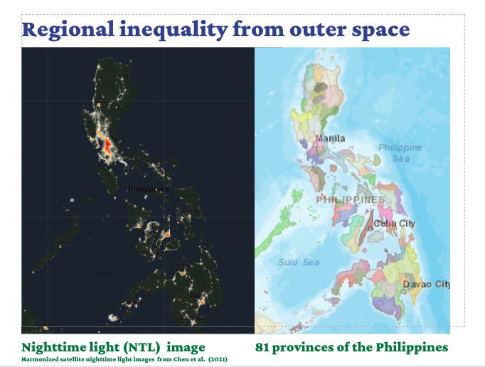 Regional inequality clubs in the Philippines
