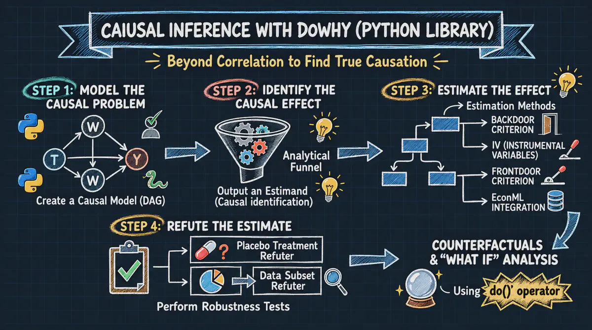 Introducción a la inferencia causal: el enfoque DoWhy con el conjunto de datos Lalonde