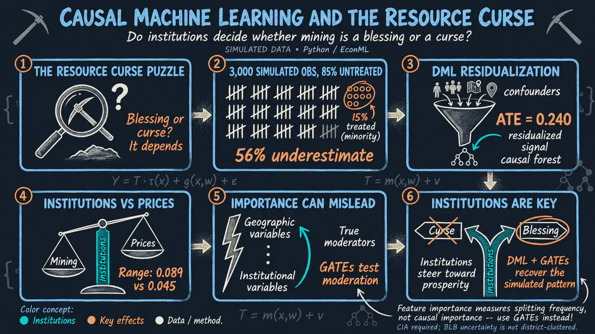 Aprendizaje automático causal y la maldición de los recursos con Python EconML