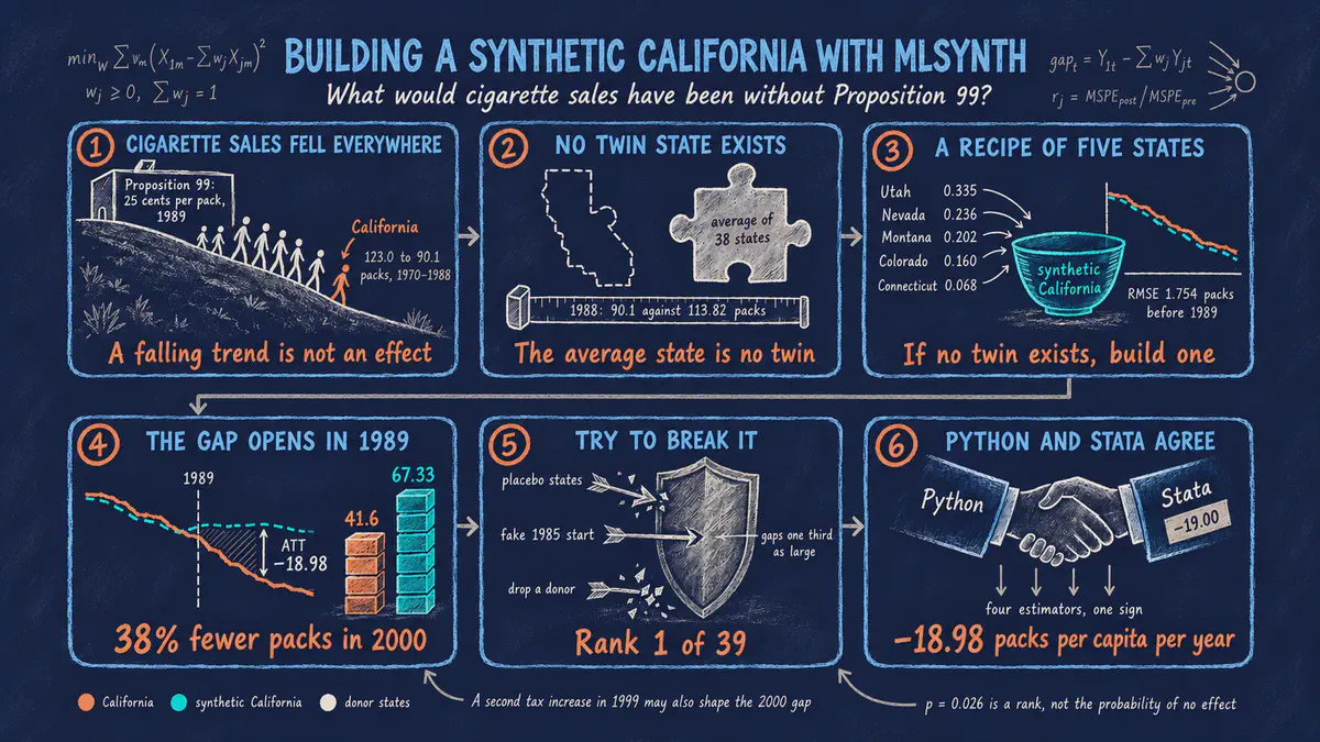 Introducción al método del control sintético en Python con mlsynth