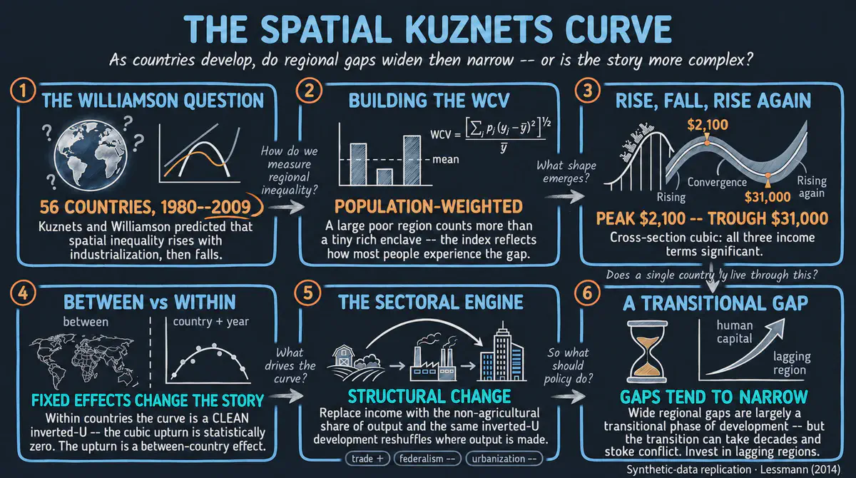 Desigualdad espacial y la curva de Kuznets: estimaciones paramétricas y semiparamétricas en R